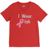 junior's breast cancer awareness i wear pink V-Neck Tee