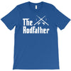 the rodfather   mens funny fishing T-Shirt