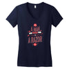 be a man and say no to a razor Women's V-Neck T-Shirt