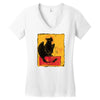 fury of the night Women's V-Neck T-Shirt