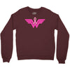 breast cancer wonder woman Crewneck Sweatshirt
