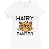 funny cat Ladies Fitted T-Shirt