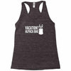 vacation alpaca bag animal humor funny Racerback Tank