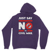 say no to civil war Unisex Hoodie