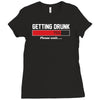getting drunk Ladies Fitted T-Shirt
