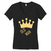 old man Women's V-Neck T-Shirt