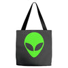 uomo alieno ufo stampa verde fluo divertente mitiche Tote Bags