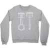sketch of piston 2 Crewneck Sweatshirt