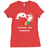 unicorns are overrated Ladies Fitted T-Shirt