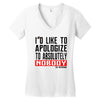 conor mcgregor apologize ufc mma notorious Women's V-Neck T-Shirt