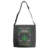 smoke weed ugly sweater Adjustable Strap Totes