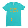 Muggle On Board Orange Ladies Fitted T-Shirt