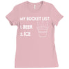 my bucket list beer ice Ladies Fitted T-Shirt