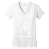 disc golf ace card target chains frisbee basket Women's V-Neck T-Shirt