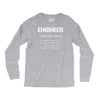 definition of engineer Long Sleeve Shirts