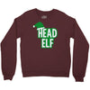 christmas head elf Crewneck Sweatshirt