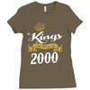 kings are born in 2000 Ladies Fitted T-Shirt