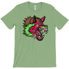 pink punk wolf T-Shirt