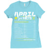 April Girl Facts Taurus Ladies Fitted T-Shirt