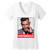 conor mcgregor notorious Women's V-Neck T-Shirt