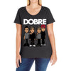 dobre twins dobre brother Ladies Curvy T-Shirt