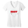 i'm with this idiot funn Women's V-Neck T-Shirt