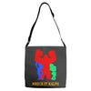 wreck it ralph silhouette Adjustable Strap Totes