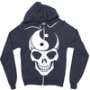 yin yang skull Zipper Hoodie