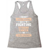 I am Not Super Woman But I'm Fighting Uterine Cancer So Close Enough Racerback Tank