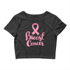 breast cancer pink ribbon Crop Top