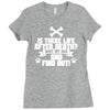 hurt my dog and find out Ladies Fitted T-Shirt