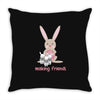 making friends Throw Pillow