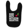 bears beets battlestar galactica Baby Bibs
