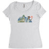 jurassic story Women's Triblend Scoop T-shirt