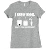 i brew beer what's your superpower Ladies Fitted T-Shirt