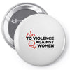 no violence against women's Pin-back button