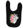 Heart And Flowers Baby Bibs