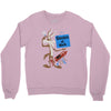 looney tunes genius at work Crewneck Sweatshirt