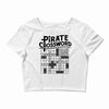 pirate crossword Crop Top