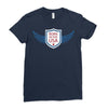 born in the usa Ladies Fitted T-Shirt