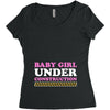 Baby Girl Under Construction Women's Triblend Scoop T-shirt