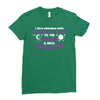 I Love Someone with Gynecologic Cancer to The Moon and Back Ladies Fitted T-Shirt