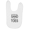 id rather have sand in my toes Baby Bibs