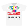 legends are born september All Over Men's T-shirt