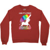 look it's a magical fck unicorn funny Crewneck Sweatshirt