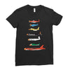 angry planes Ladies Fitted T-Shirt