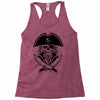 skull with beard Racerback Tank