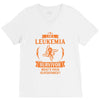 I am a Leukemia Cancer Survivor - What's Your Superpower? V-Neck Tee
