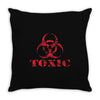 toxic biohazard Throw Pillow