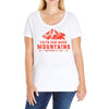 Faith Can Move Mountains Ladies Curvy T-Shirt